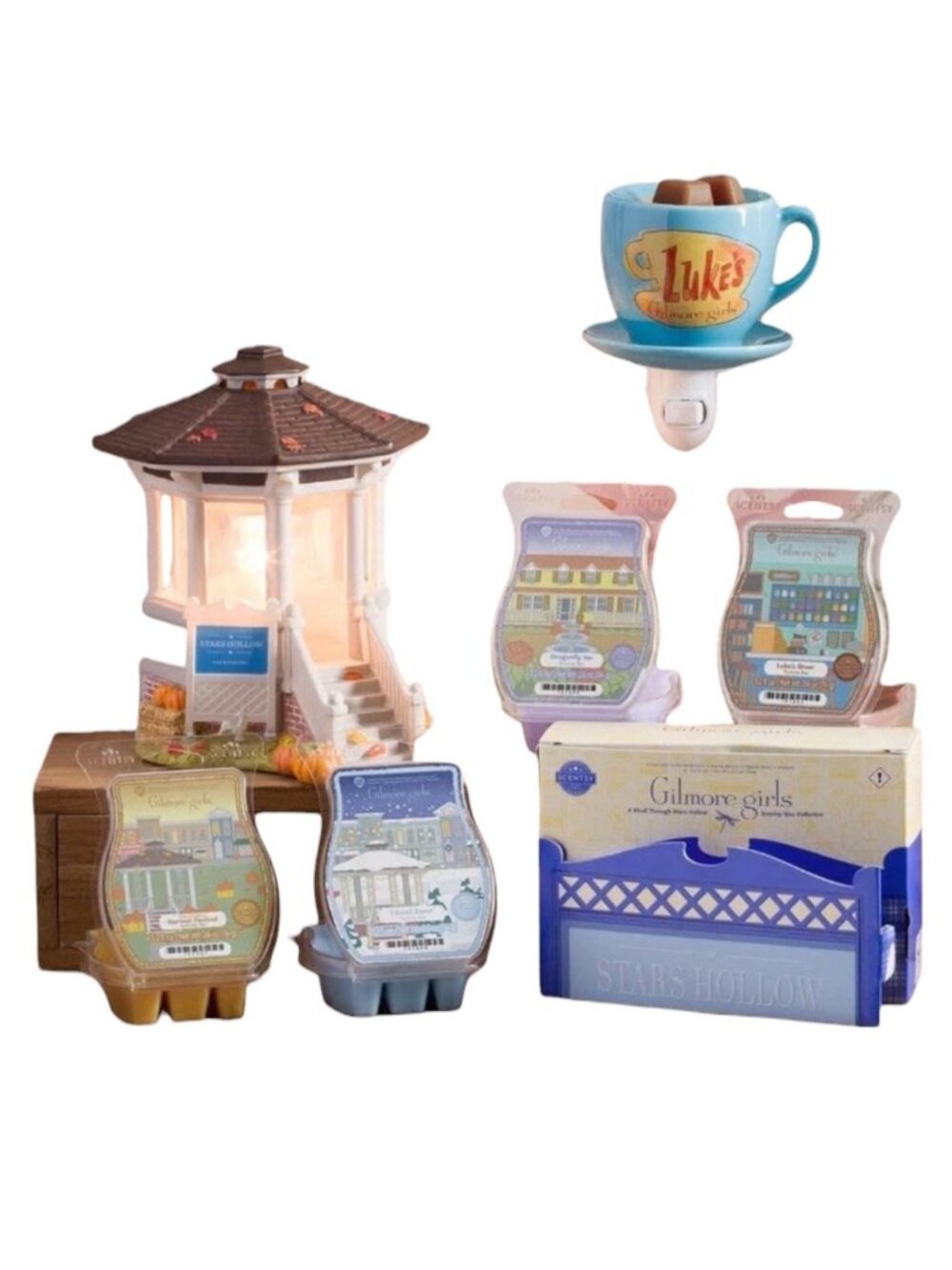 NEW Gilmore Girls Scentsy Gazebo Luke’s Diner Wax Warmers Complete Stars Hallow